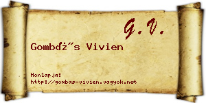 Gombás Vivien névjegykártya