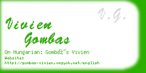 vivien gombas business card